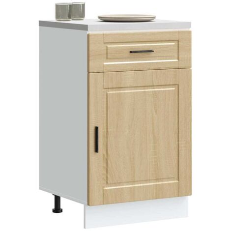 Armoire de cuisine-Meuble de cuisine-Armoire de rangement Porto chêne sonoma bois d'ingénierie 261528