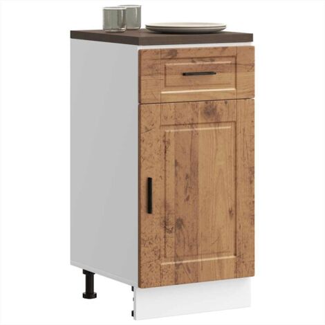 Armoire de cuisine-Meuble de cuisine-Armoire de rangement Porto vieux bois bois d'ingénierie 833764