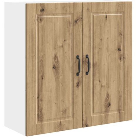 Armoire de cuisine Meuble de cuisine avec étagère Chêne artisanal 80 x 31 x 80 cm