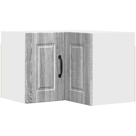 Armoire de cuisine Meuble de cuisine avec étagère Gris Sonoma 57 x 57 x 40 cm