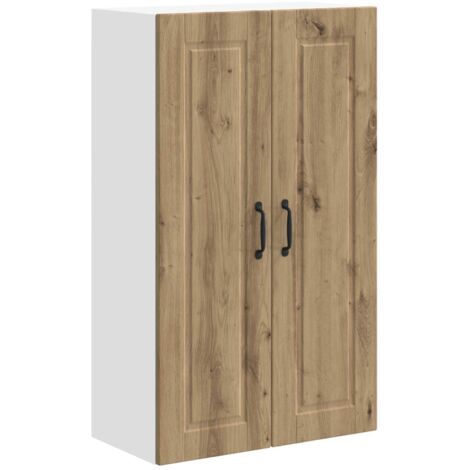 Armoire de cuisine  Meuble de cuisine avec porte Chêne artisanal 60 x 31 x 100 cm