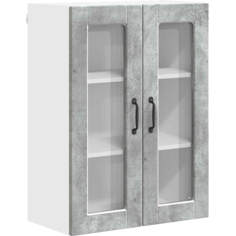 Armoire de cuisine  Meuble de cuisine Gris béton 60 x 31 x 80 cm Bois d'ingénierie