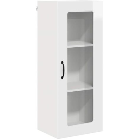 Armoire de cuisine  Meuble de cuisine Kalmar Blanc brillant 40 x 31 x 100 cm