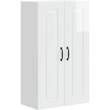 Armoire de cuisine  Meuble de cuisine Kalmar Blanc brillant 60 x 31 x 100 cm