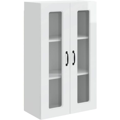 Armoire de cuisine  Meuble de cuisine Kalmar Blanc brillant 60 x 31 x 100 cm