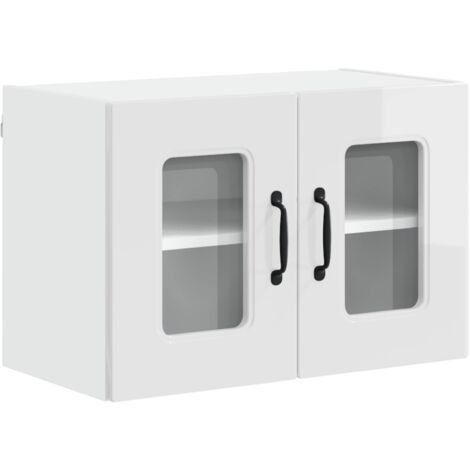 Armoire de cuisine  Meuble de cuisine Kalmar Blanc brillant 60 x 31 x 40 cm