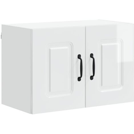 Armoire de cuisine  Meuble de cuisine Kalmar Blanc brillant 60 x 31 x 40 cm