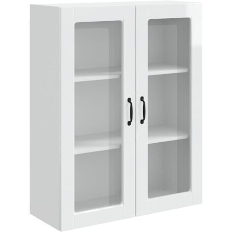 Armoire de cuisine  Meuble de cuisine Kalmar Blanc brillant 80 x 31 x 100 cm
