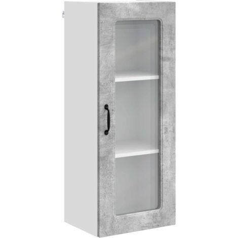 Armoire de cuisine  Meuble de cuisine Kalmar Gris béton 40 x 31 x 100 cm