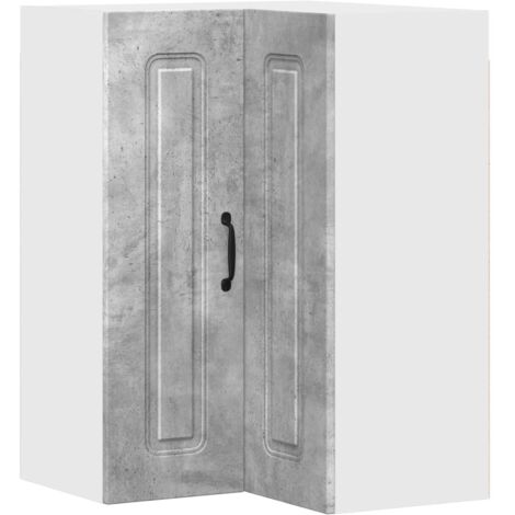 Armoire de cuisine Meuble de cuisine Kalmar Gris béton 57 x 57 x 80 cm