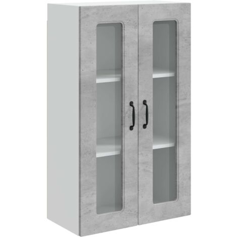 Armoire de cuisine  Meuble de cuisine Kalmar Gris béton 60 x 31 x 100 cm