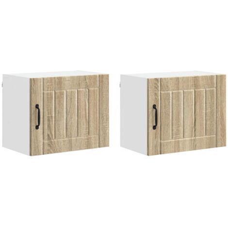 Armoire de cuisine Meuble de cuisine Lucca 2 pcs Chêne Sonoma 50 x 31 x 40 cm