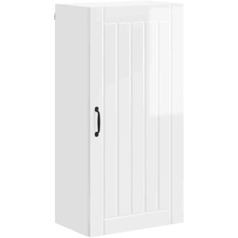 Armoire de cuisine  Meuble de cuisine Lucca Blanc brillant 50 x 31 x 100 cm
