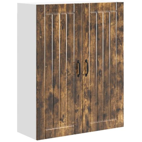 Armoire de cuisine Meuble de cuisine Lucca Chêne fumé 80 x 31 x 100 cm