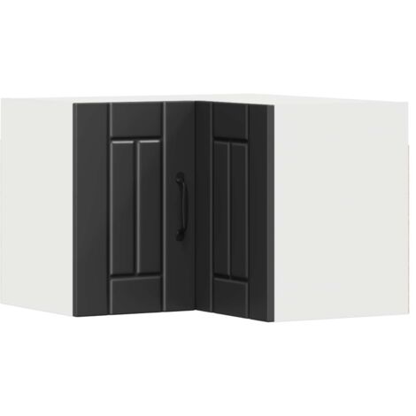 Armoire de cuisine Meuble de cuisine Lucca Noir 57 x 57 x 40 cm Bois d'ingénierie