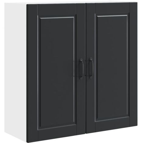 Armoire de cuisine Meuble de cuisine Noir 80 x 31 x 80 cm Bois d'ingénierie