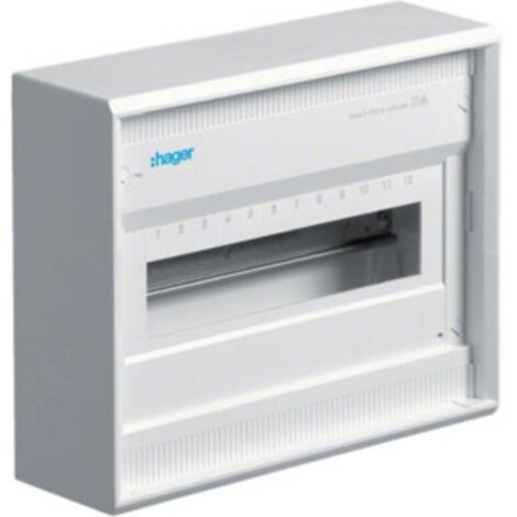 ARMOIRE DE DISTRIBUTION EN SAILLIE 1 RANGÉE HAGER VA12CN