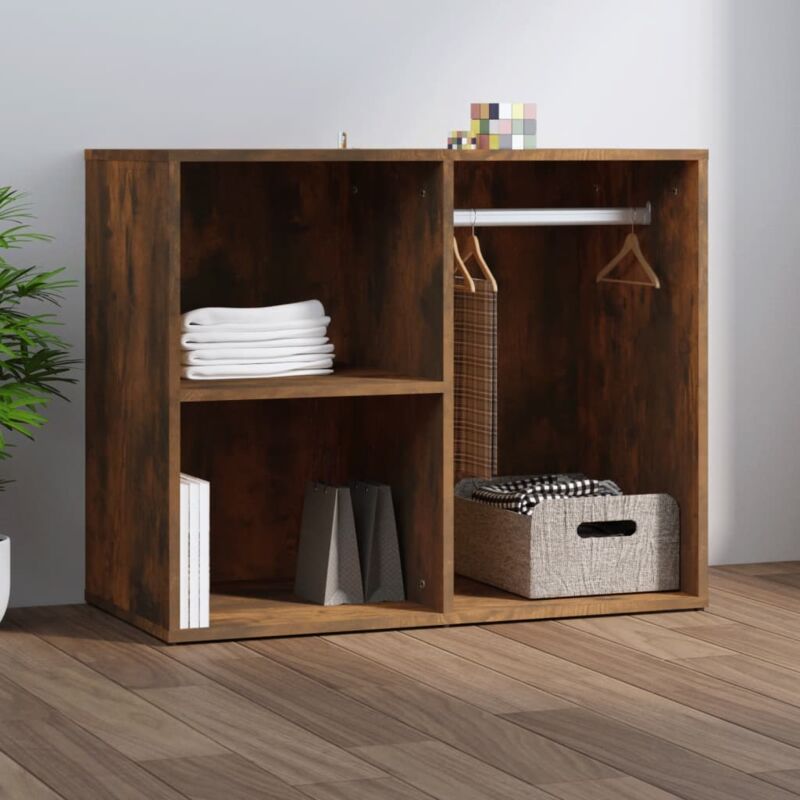 Vidaxl - Armoire de dressing Chêne fumé 80x40x65 cm Bois d'ingénierie