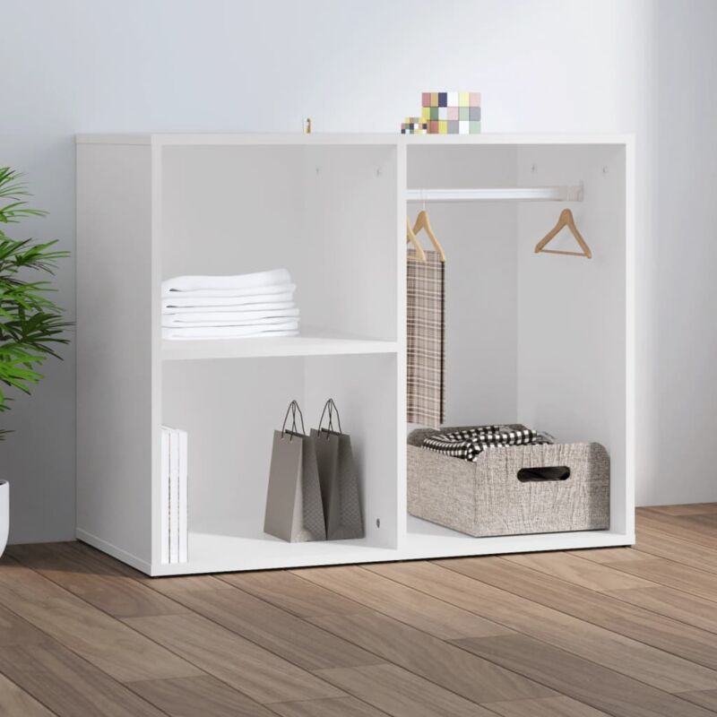 Vidaxl - Armoire de dressing Blanc 80x40x65 cm Bois d'ingénierie
