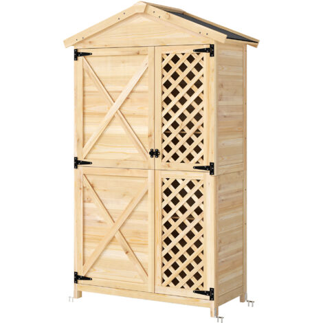 Armoire de Jardin : Abri Extérieur avec Porte Aérée et Kit Anti-Basculement