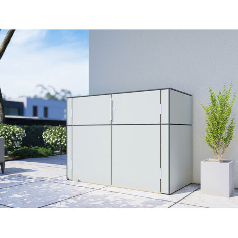 Armoire de jardin Bertilo HPL gris 0,94m²