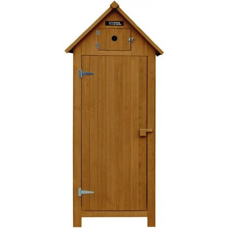Armoire de jardin "Cabanon" - 77 x 54.5 x 179 cm - Marron