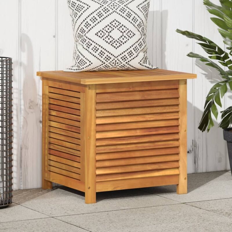 Armoire de jardin, Coffre de jardin,Boîte de rangement de jardin persiennes 60x50x56cm bois acacia togp40853 design in
