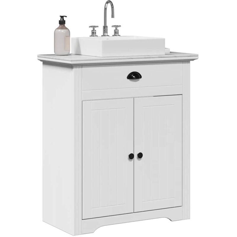 Vidaxl - Armoire de lavabo de salle de bain bodo blanc 70x35x80 cm