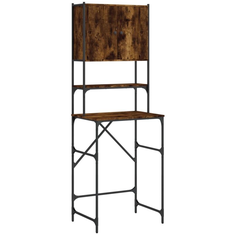 Vidaxl - Armoire de machine à laver chêne fumé 68x48,5x194 cm