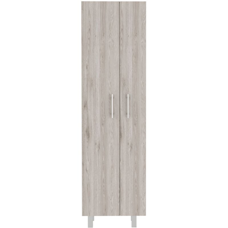 Tuhome Concept - Armoire de nettoyage Nala, armoire à double porte, quatre pieds, cinq étagères