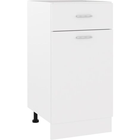 Armoire de plancher à tiroir Blanc 40x46x81,5 cm Aggloméré