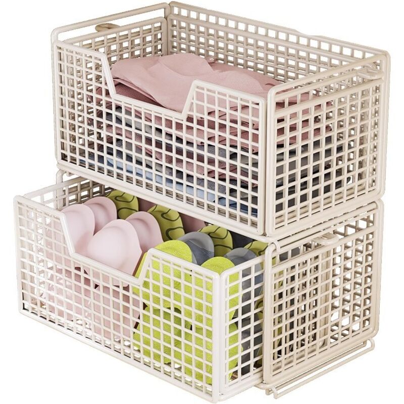 Armoire de rangement avec tiroirs empilables