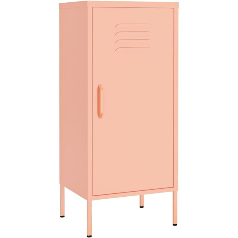 vidaXL Lagerschrank Rosa 42,5x35x101,5 cm Stahl
