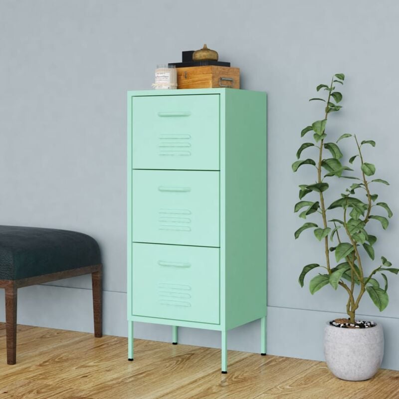 Vidaxl - Armoire de rangement Vert menthe 42,5x35x101,5 cm Acier