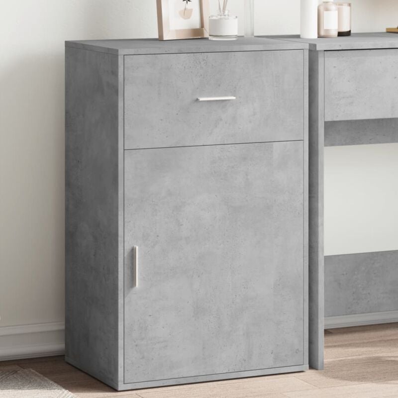 Vidaxl - Armoire de rangement gris béton 56,5x39x90 cm bois d'ingénierie
