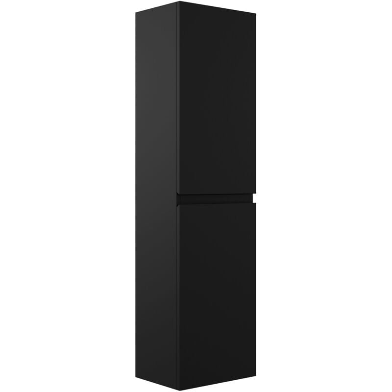 Colonne de salle de bain Angela 160 cm Badplaats Noir mat -