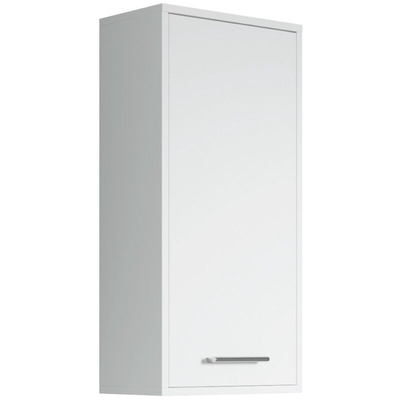 Armoire de rangement de Aura Hauteur 77cm Blanc - Meuble de rangement haut placard armoire colonne - Blanc