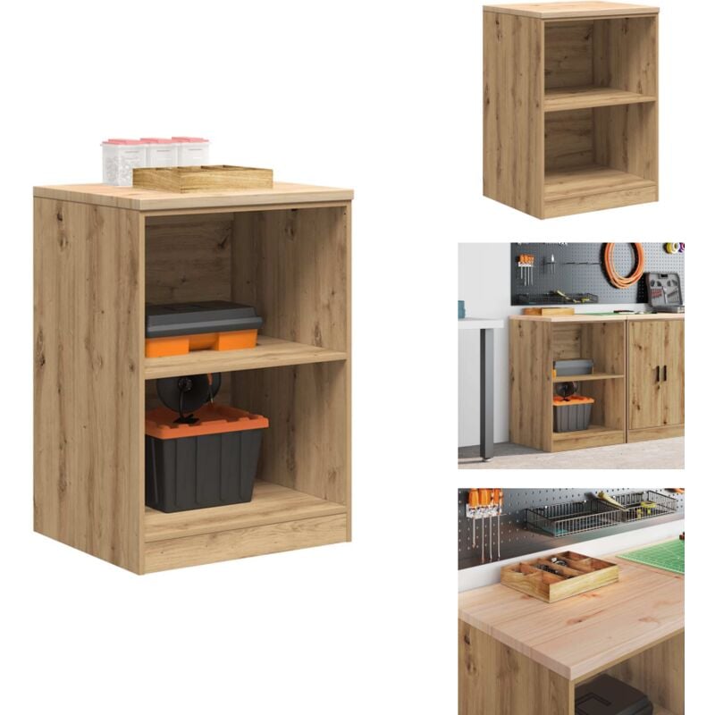 Vidaxl - Armoire de rangement de garage chêne artisanal bois de pin - Armoire De Rangement De Garage - Armoires De Rangement De Garage - Armoire