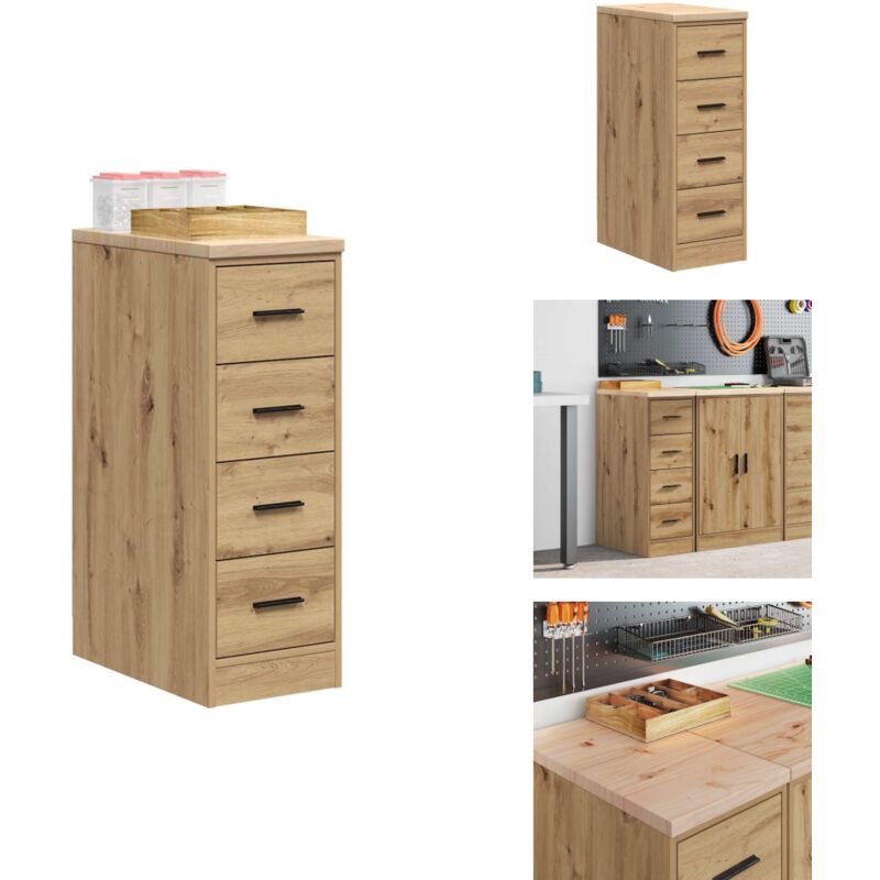 Vidaxl - Armoire de rangement de garage chêne artisanal bois de pin - Armoire De Rangement De Garage - Armoires De Rangement De Garage - Armoire