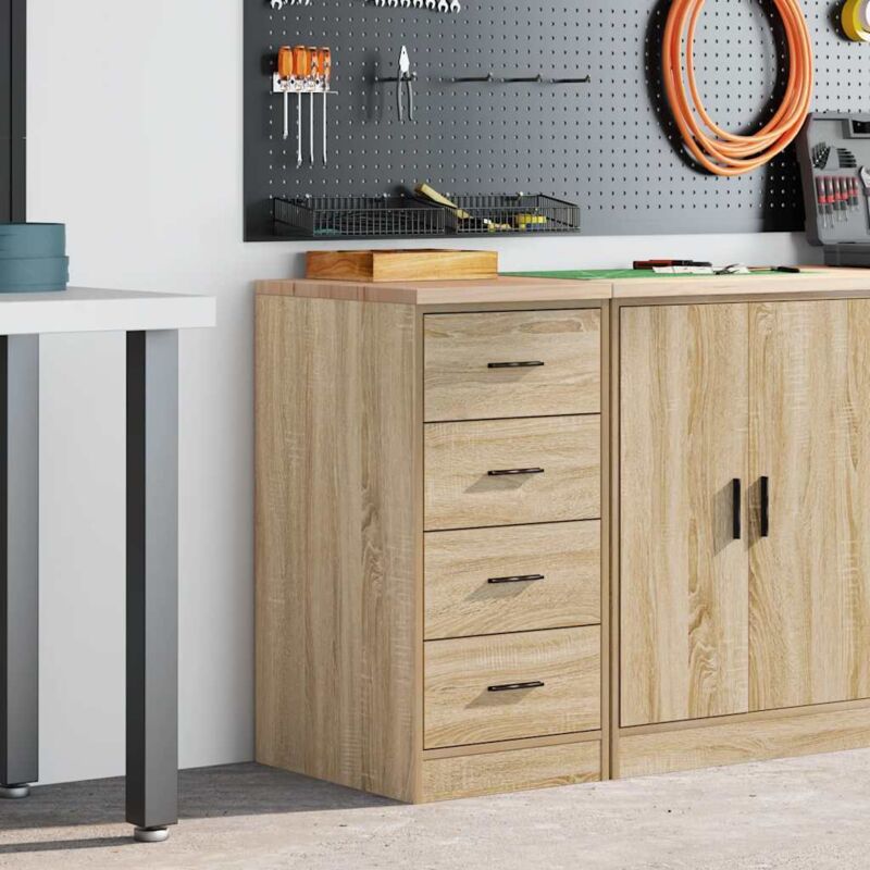 Armoire de rangement de garage chêne sonoma 40x51x85cm bois pin vidaXL