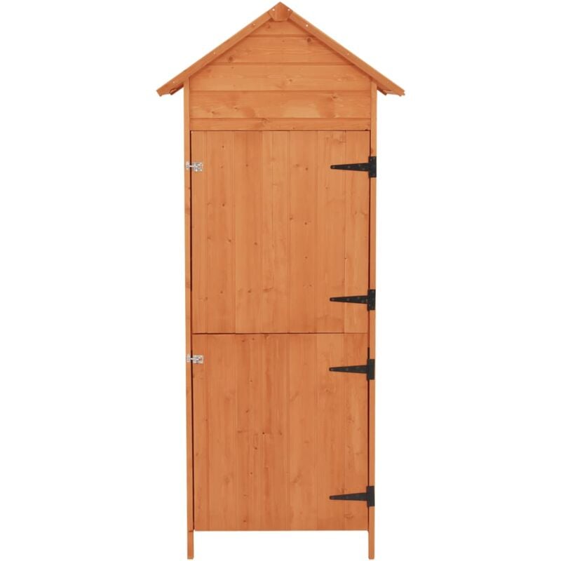 INLIFE Armoire de rangement de jardin Marron 79x49x190 cm