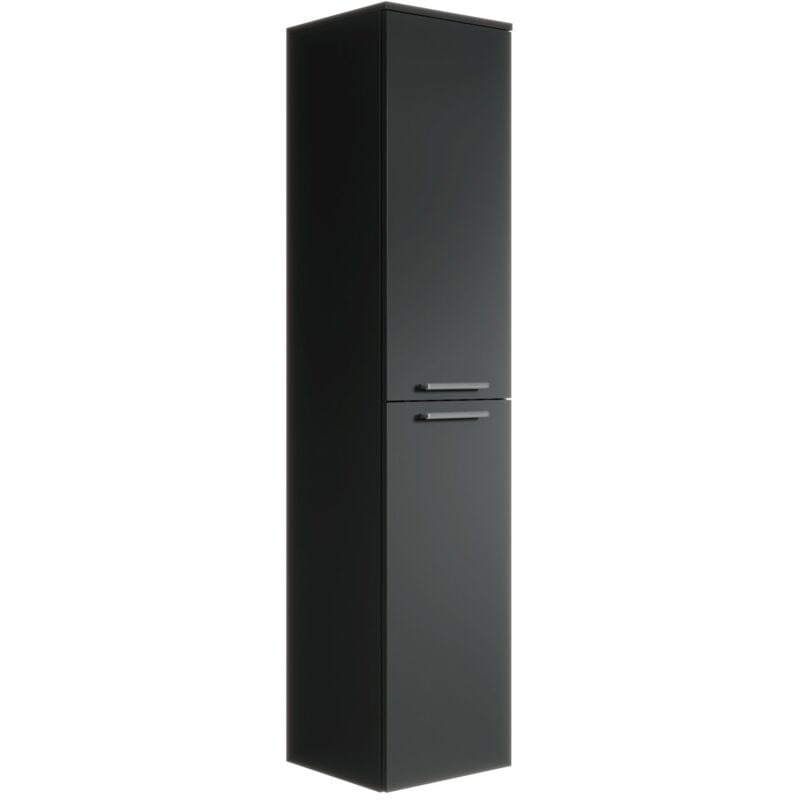 Colonne de salle de bain Saturnus Badplaats 130 cm Noir mat