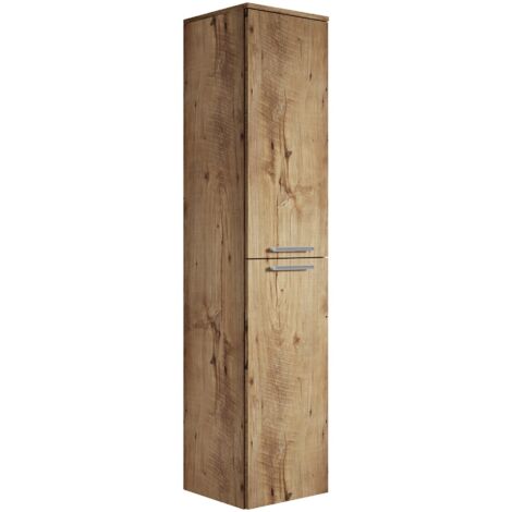 BADPLAATS Armoire de rangement de Venus Hauteur 160cm Chene chataignier - Meuble de rangement haut placard armoire colonne