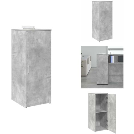 Armoire de rangement gris béton 40x45x103,5cm bois d'ingénierie - Armoire De Rangement - Armoires De Rangement - Armoire - Armoire De Buffet