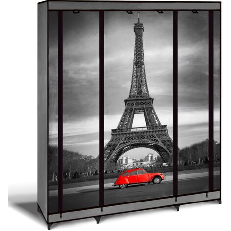 Armoire De Rangement Paris Dressing Penderie Xxl Tissu 12861