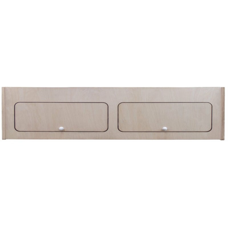 Monster-shop - Armoire de Rangement en mdf Placard à Nourriture Accessoires de Cusine Vaisselle - 100cm x 25cm x 25cm - Fermeture Douce Automatique