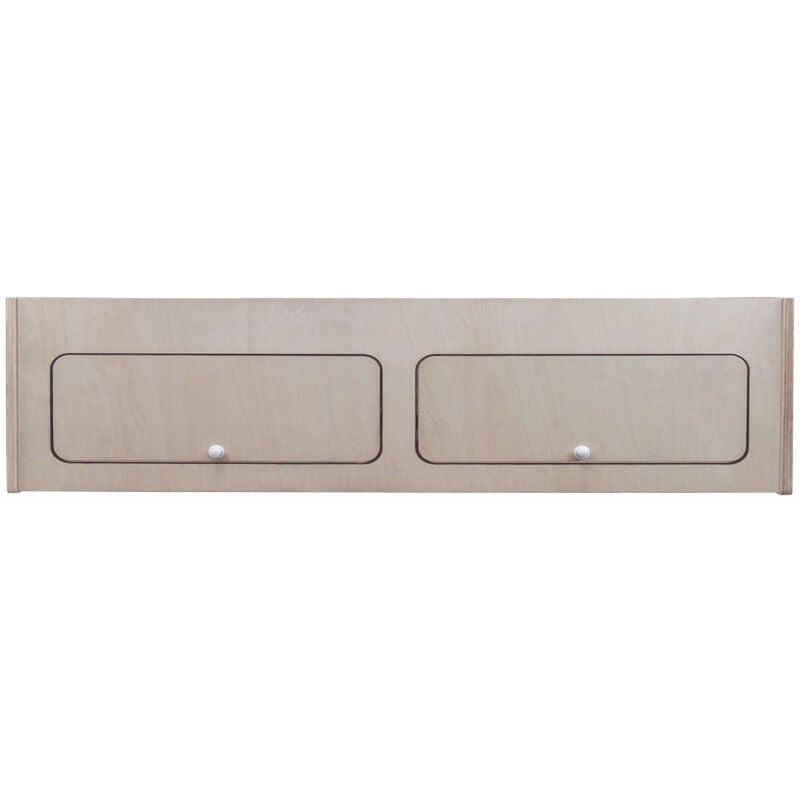 Monster-shop - Armoire de Rangement en mdf Placard à Nourriture Accessoires de Cusine Vaisselle - 120cm x 30cm x 30cm - Fermeture Douce Automatique