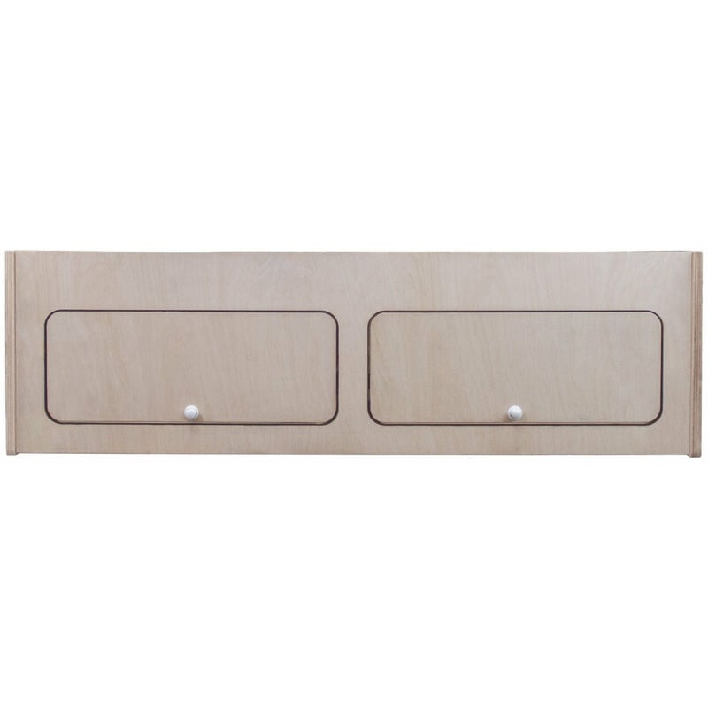 Monster-shop - Armoire de Rangement en mdf Placard à Nourriture Accessoires de Cusine Vaisselle - 120cm x 35cm x 35cm - Fermeture Douce Automatique