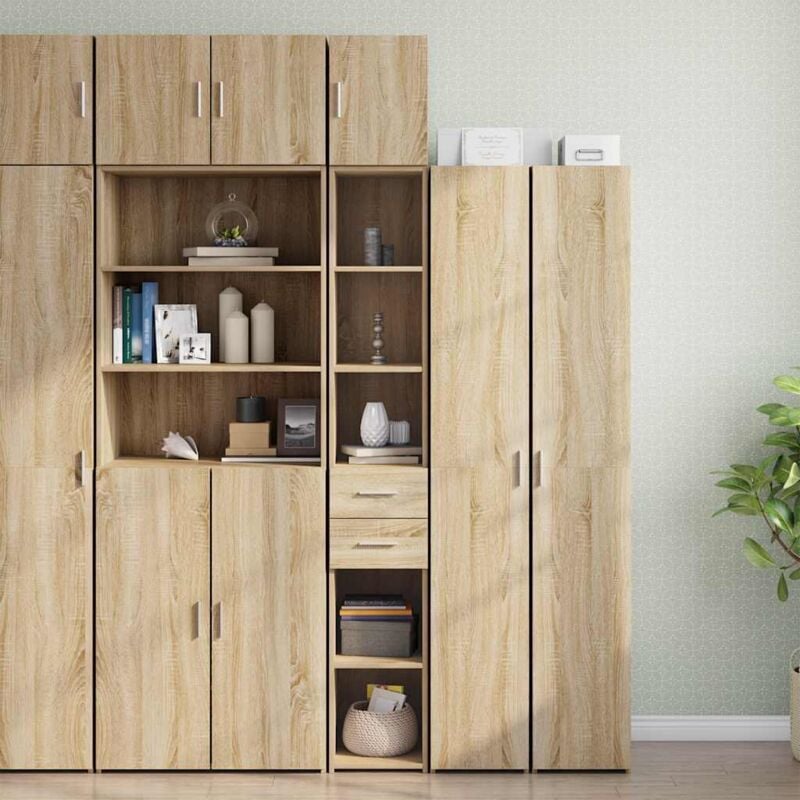Vidaxl - Armoire de rangement mince chêne sonoma 30x42,5x225 cm