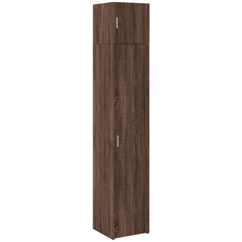 Vidaxl - Armoire de rangement mince chêne marron 40x42,5x225 cm